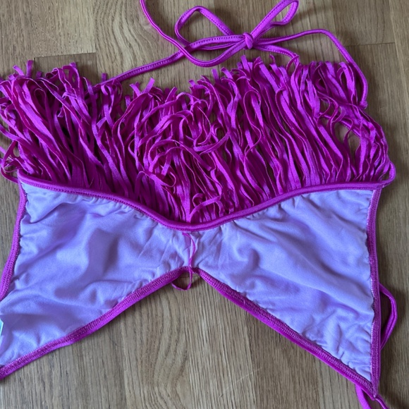 Luli Fama Miami Fringle Scoop Halter Too - Picture 4 of 5